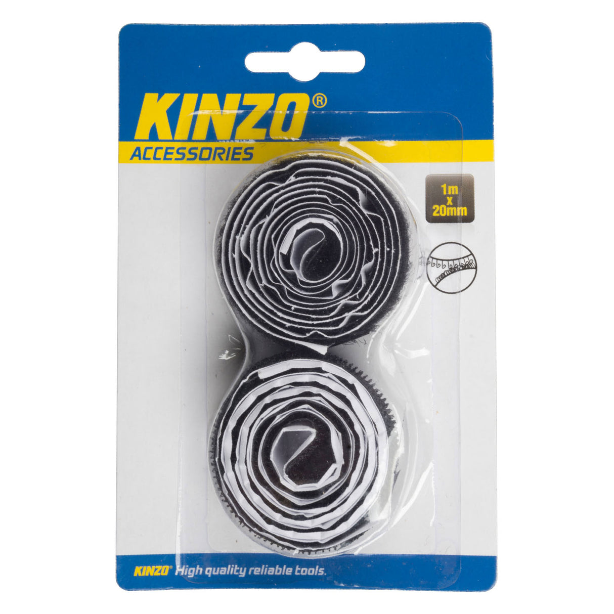 Kinzo Velcro black, 1m