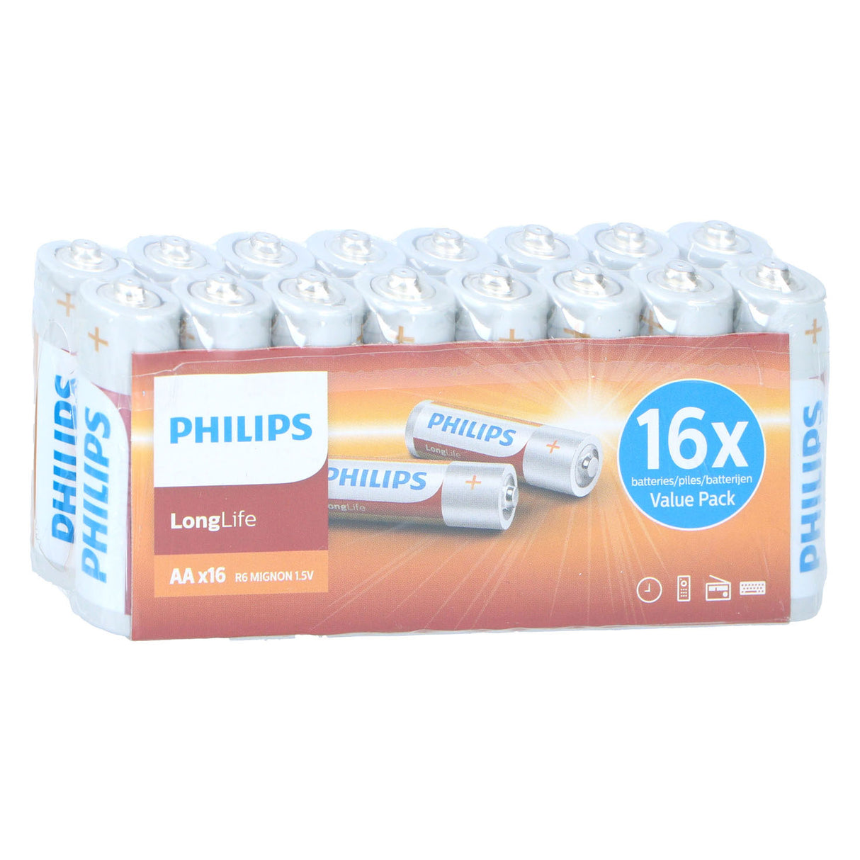 Philips LongLife AA Battery, 16..