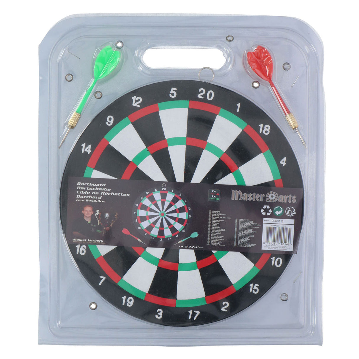Dartboard mit Pfeilen