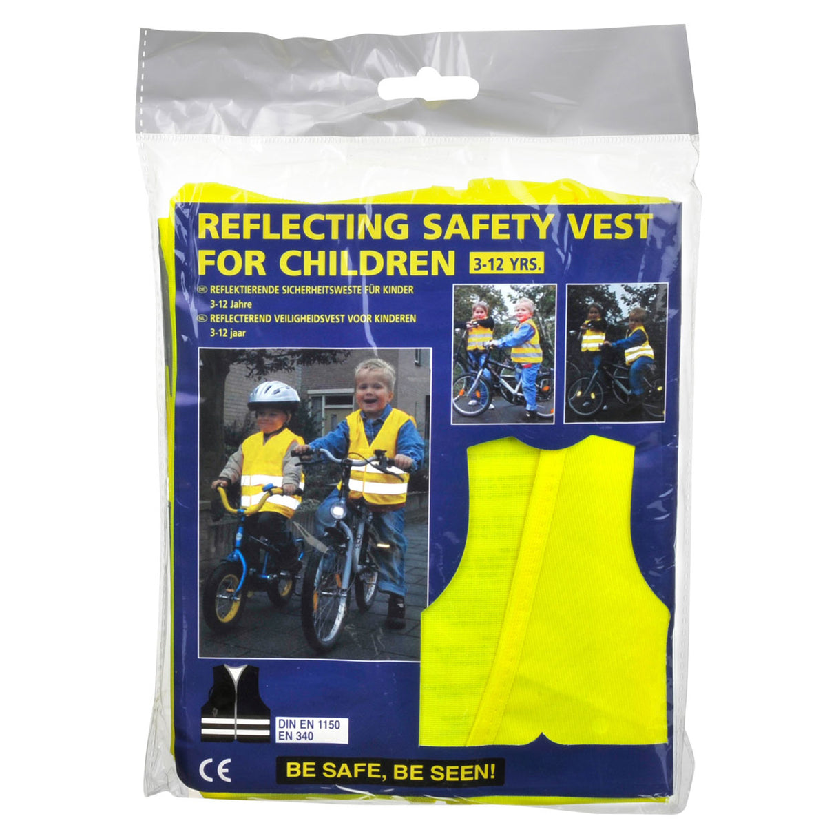 Vest de sécurité des enfants jaune