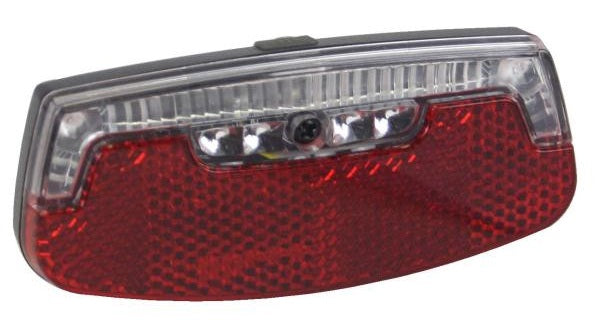 Qtcycletech qt fanale posteriore 2-LED montaggio 80 mm comprese batterie su scheda 0100905