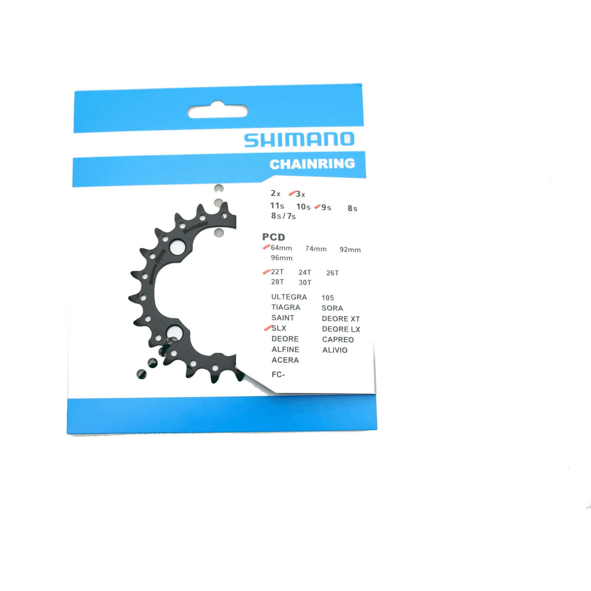 Shimano Chain Top SLX LX 22T 9 10V