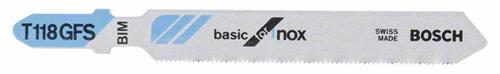 Bosch decoupeerzaagblad t118gfs (5st) rvs