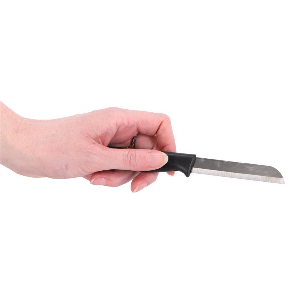 Solinger Schälmesser Edelstahl schwarz