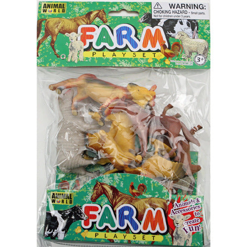 Basic animal world farm animals 8 pieces