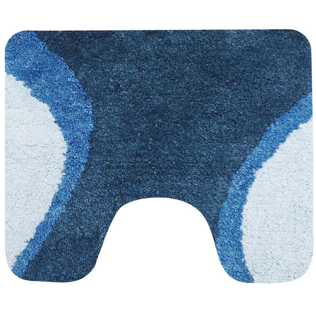 Dutch house toilet mat metz 60x50 cm blue