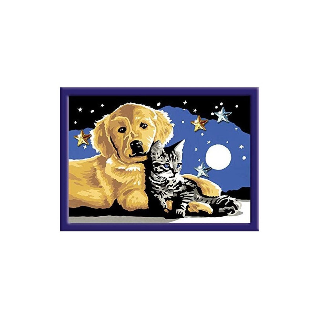 Ravensburger Creart Paint by Number Dog and Cat Glitter
