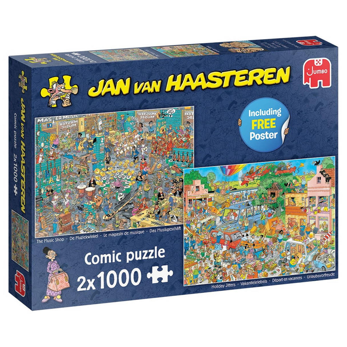 Jumbo jvh Puzzle Musikladen 2x1000 Teile.