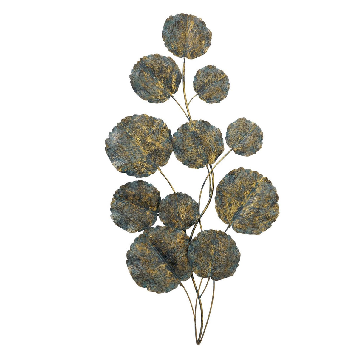 Boltze home wandobject blad verena 115cm metaal