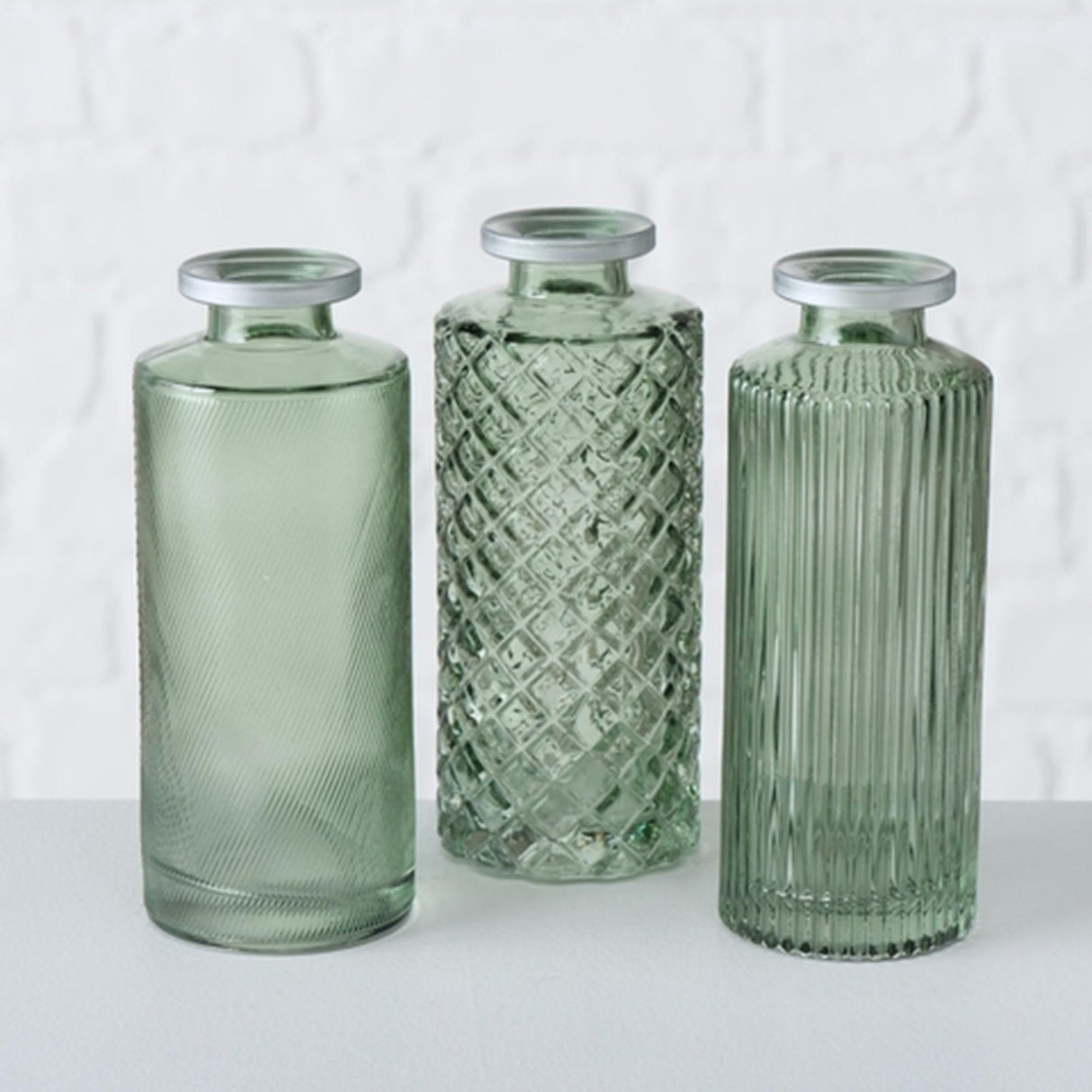 Boltze home vaas adore glas h13cm groen