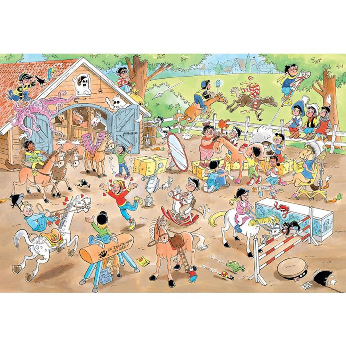 Jan van Haasteren Jigsaw Puzzle Junior - The Riding School, 360 pieces.