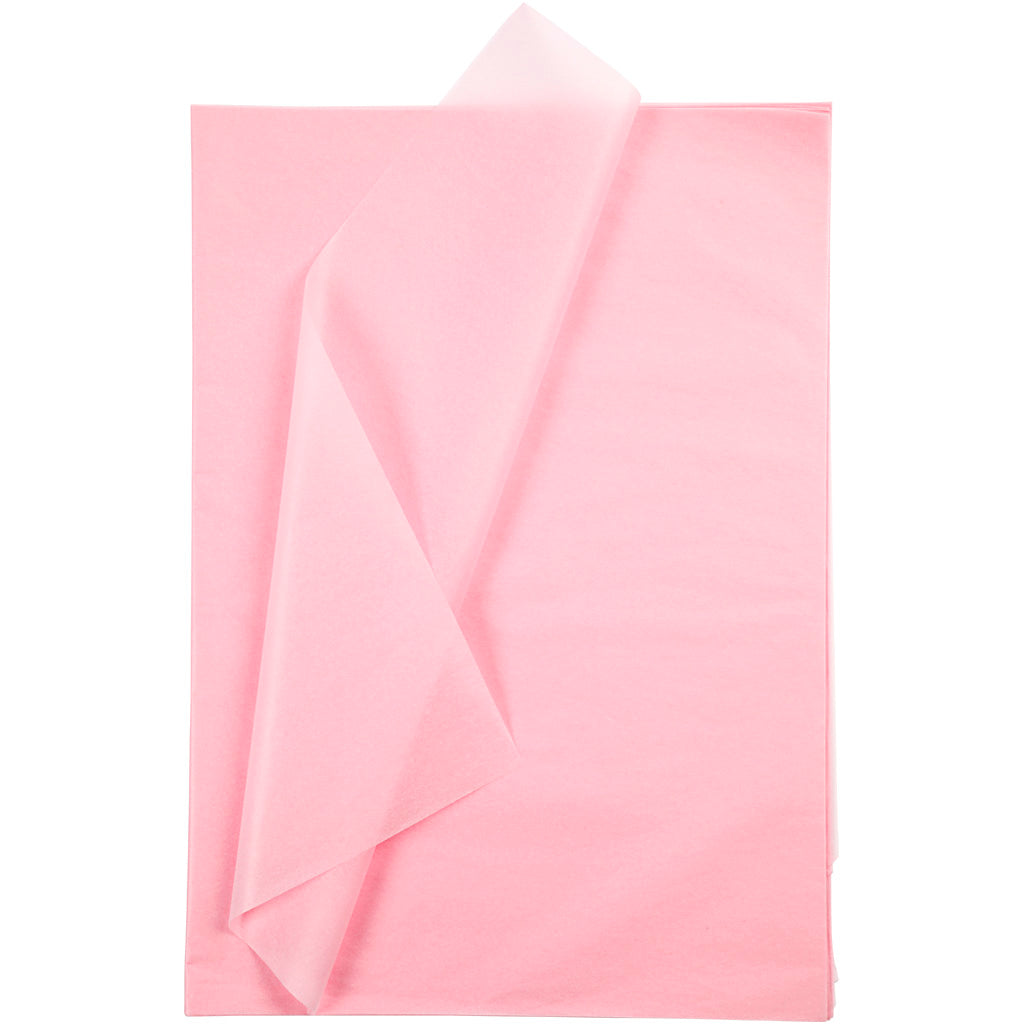 Creativ company tissue paper, sheet 50x70 cm, 17 g, light pink, 10 sheets 1 box