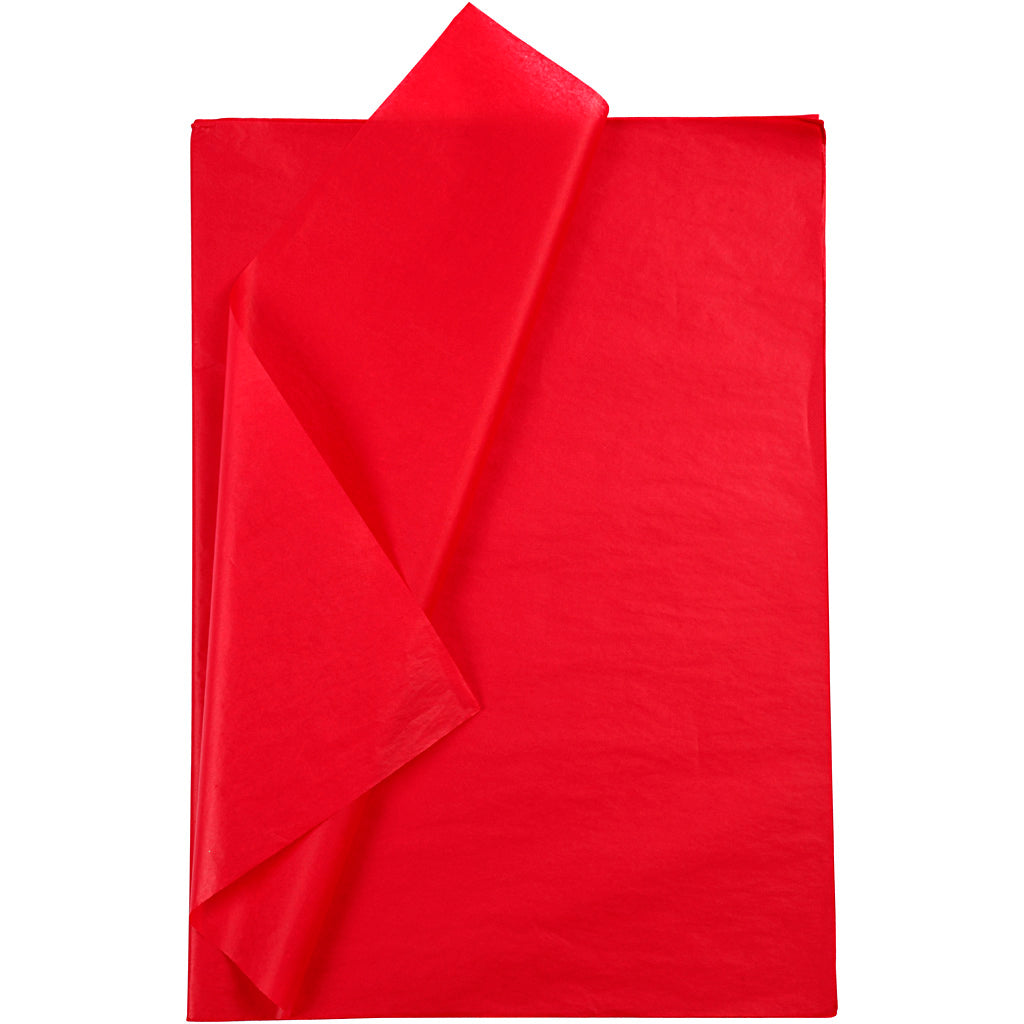 Creativ company tissue paper, sheet 50x70 cm, 17 gr, red, 10 sheets 1 box
