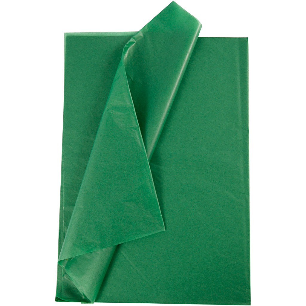 Creativ Company Tissue Paper Green 10 Blätter 14 Gr, 50 x 70 cm