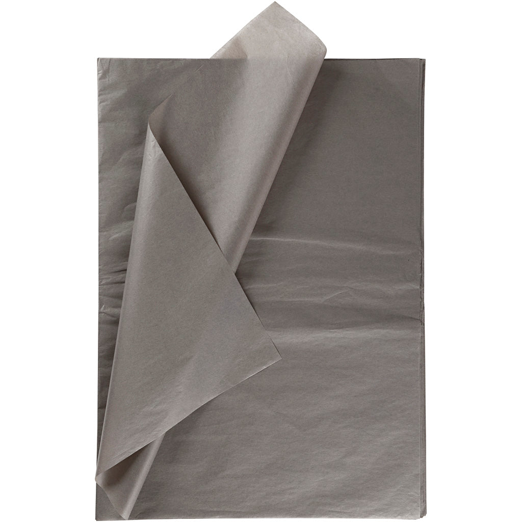 Creativ company tissue paper, sheet 50x70 cm, 14 gr, dark gray, 10 sheets 1 box