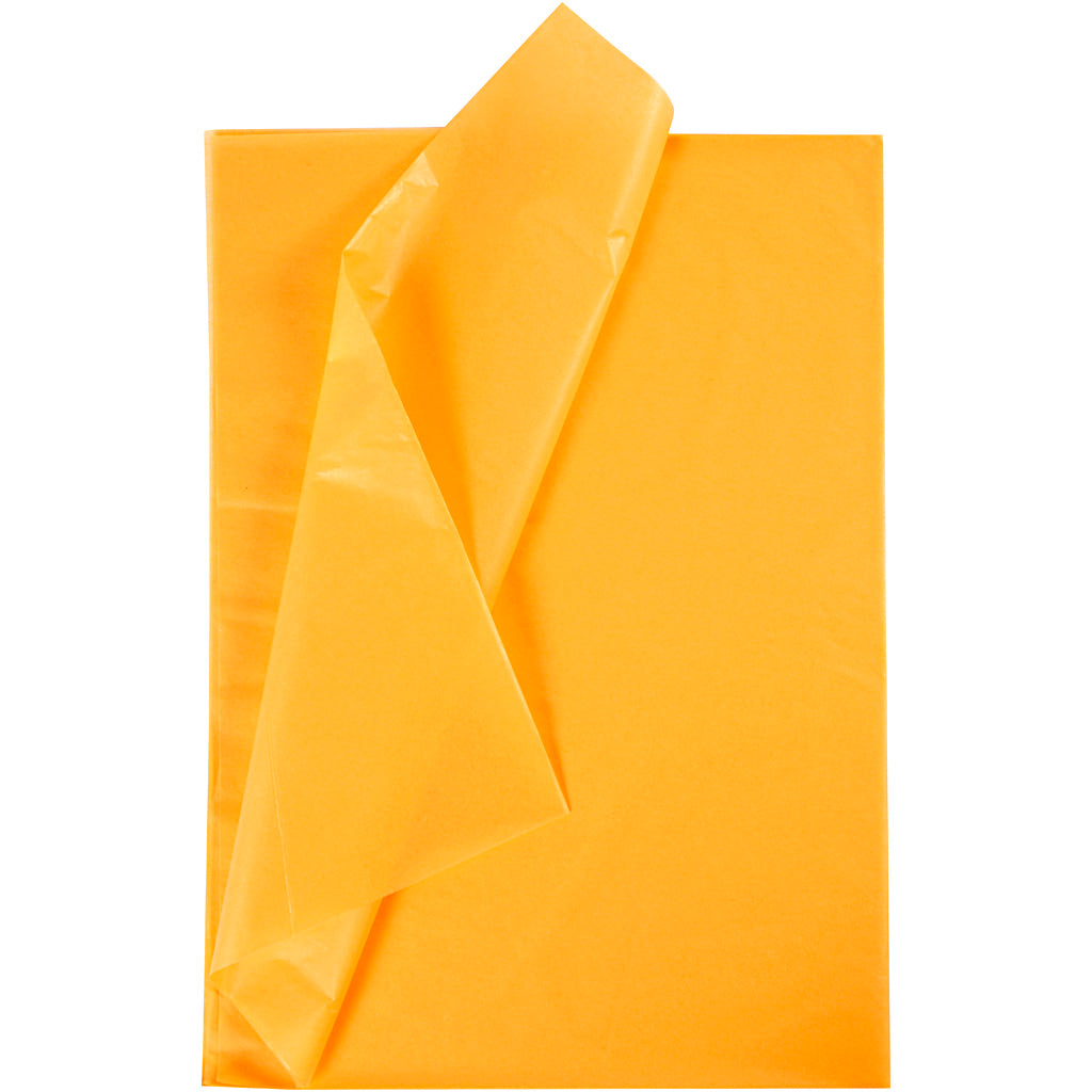 Creativ company tissue paper, sheet 50x70 cm, 17 gr, yellow, 10 sheets 1 box