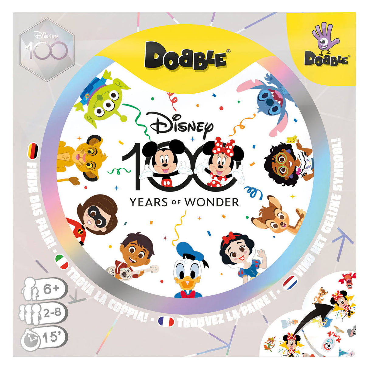 Asmodee dobble disney 100th anniversary card game