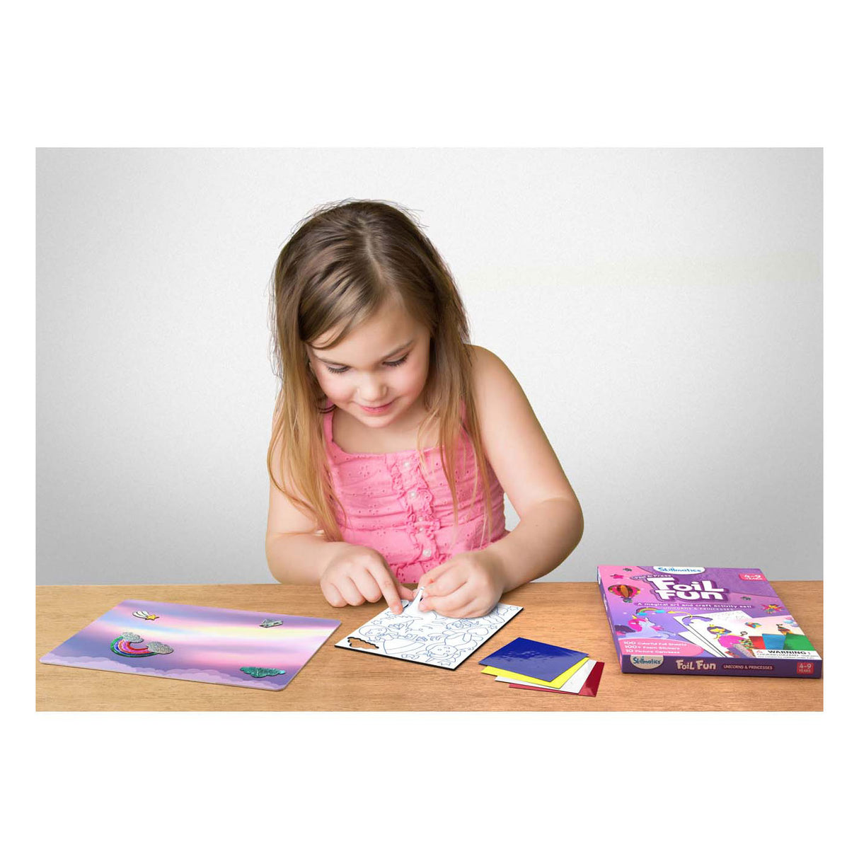 Megableu foil fun stickers make princess unicorns. 100 stickers.