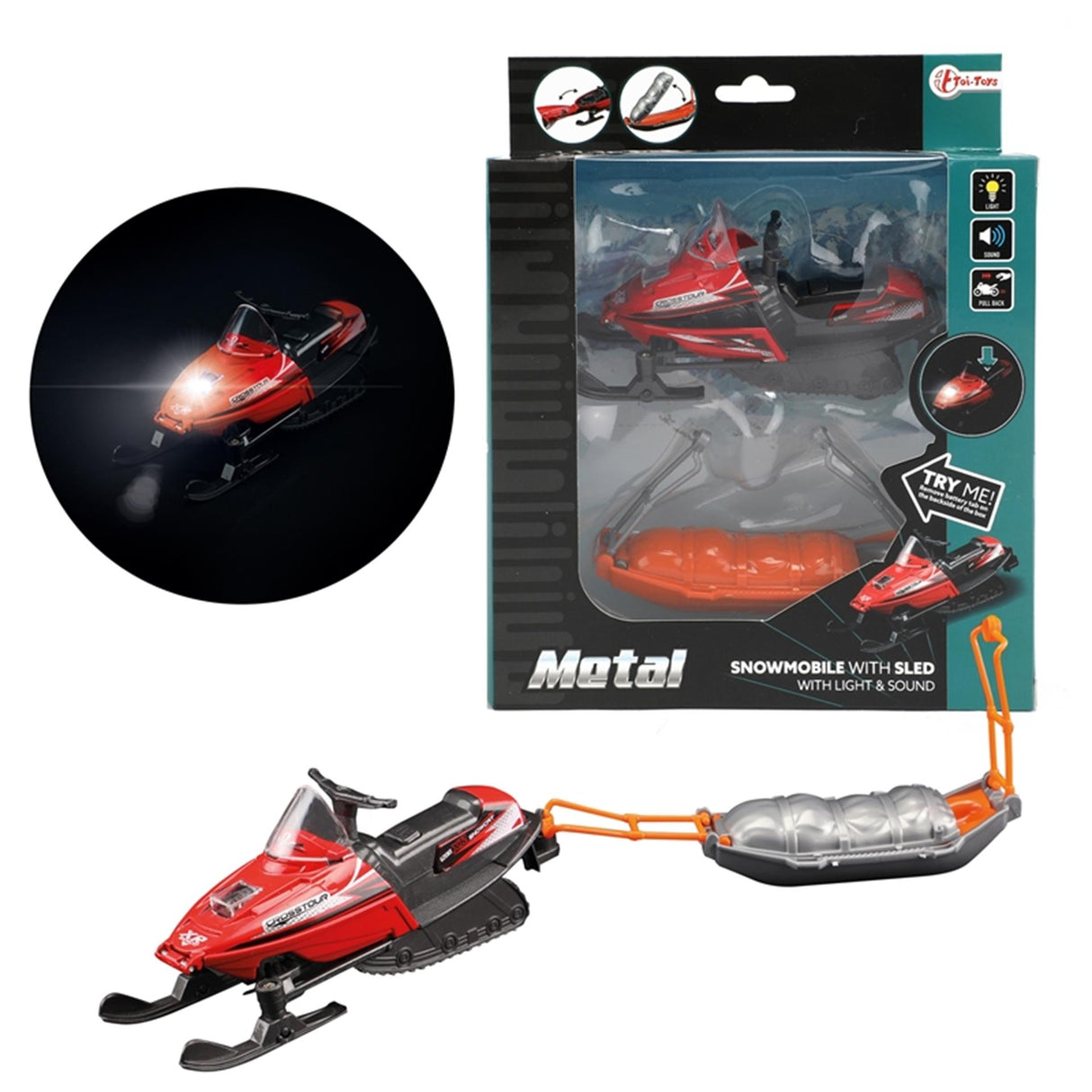 Toi-toys toi toys sneeuwscooter met slee