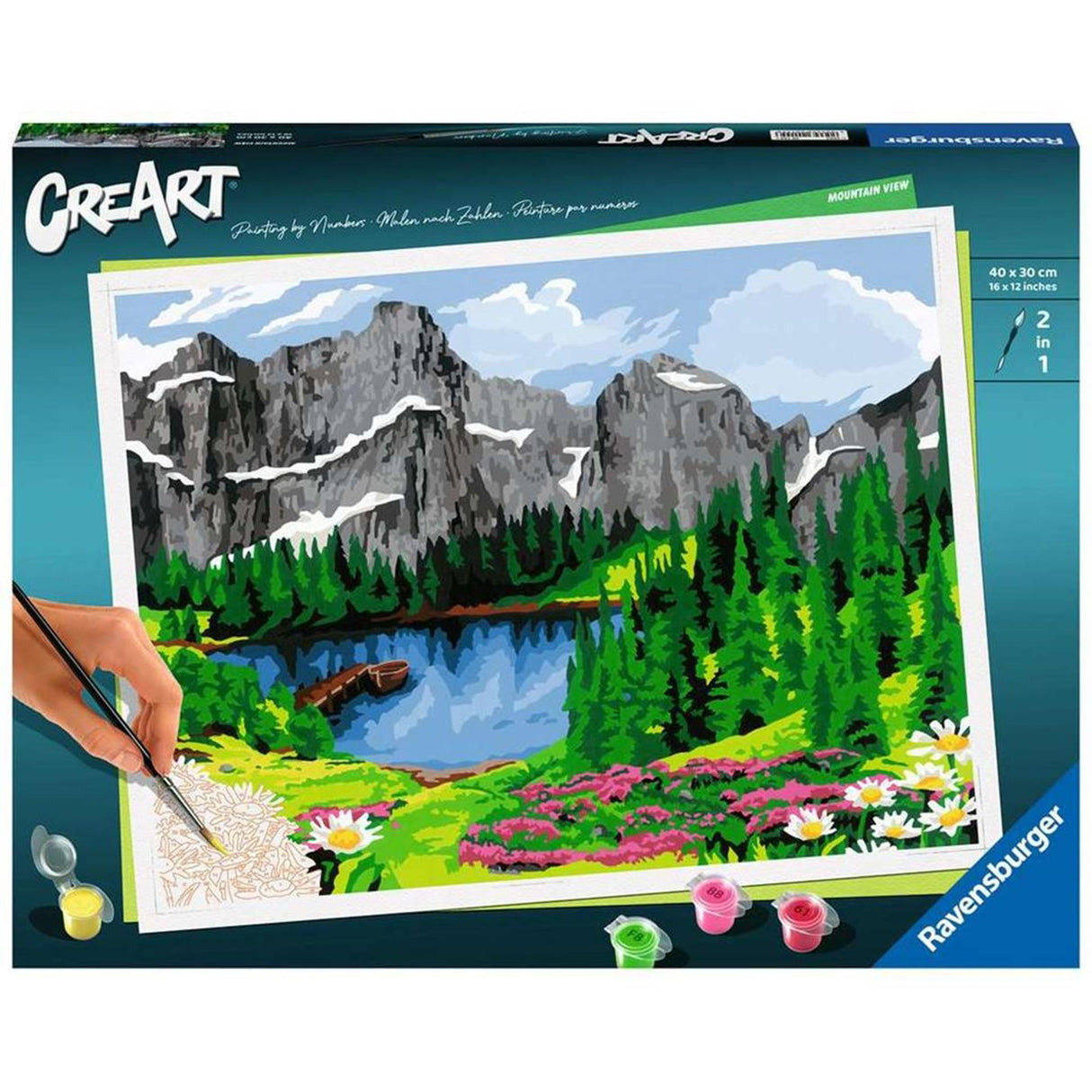 Ravensburger Kreart Gemälde auf Nummer Mountain View