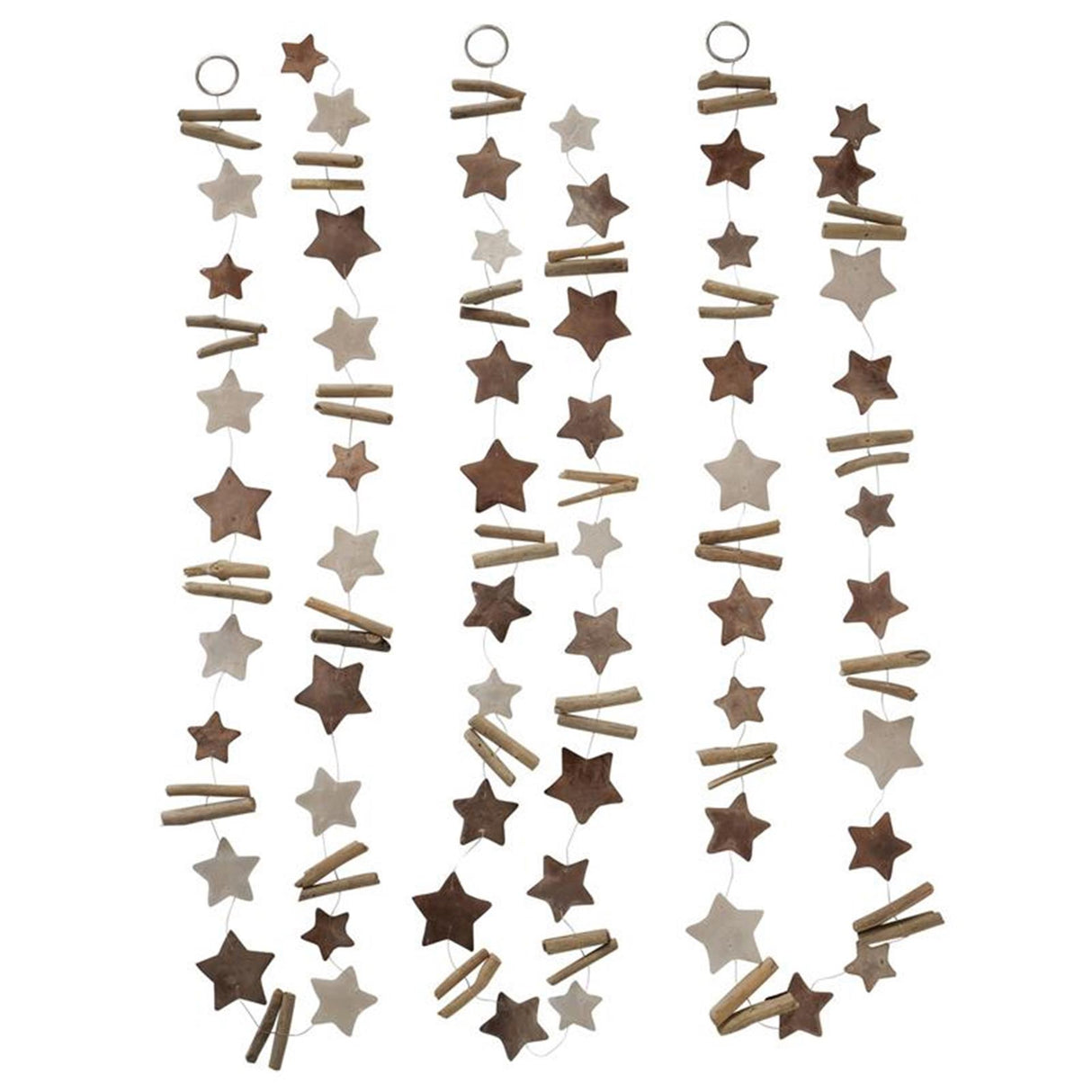 Boltze home capiz guirlande l180cm ster