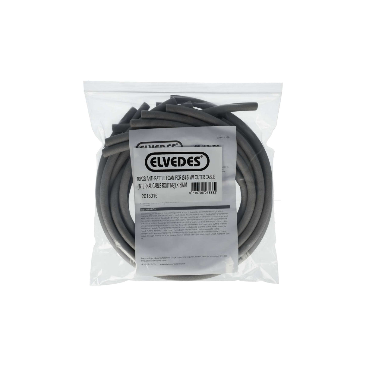 Elvedes anti-rattle hose foam 6-11mm 750mm(10) 2018015