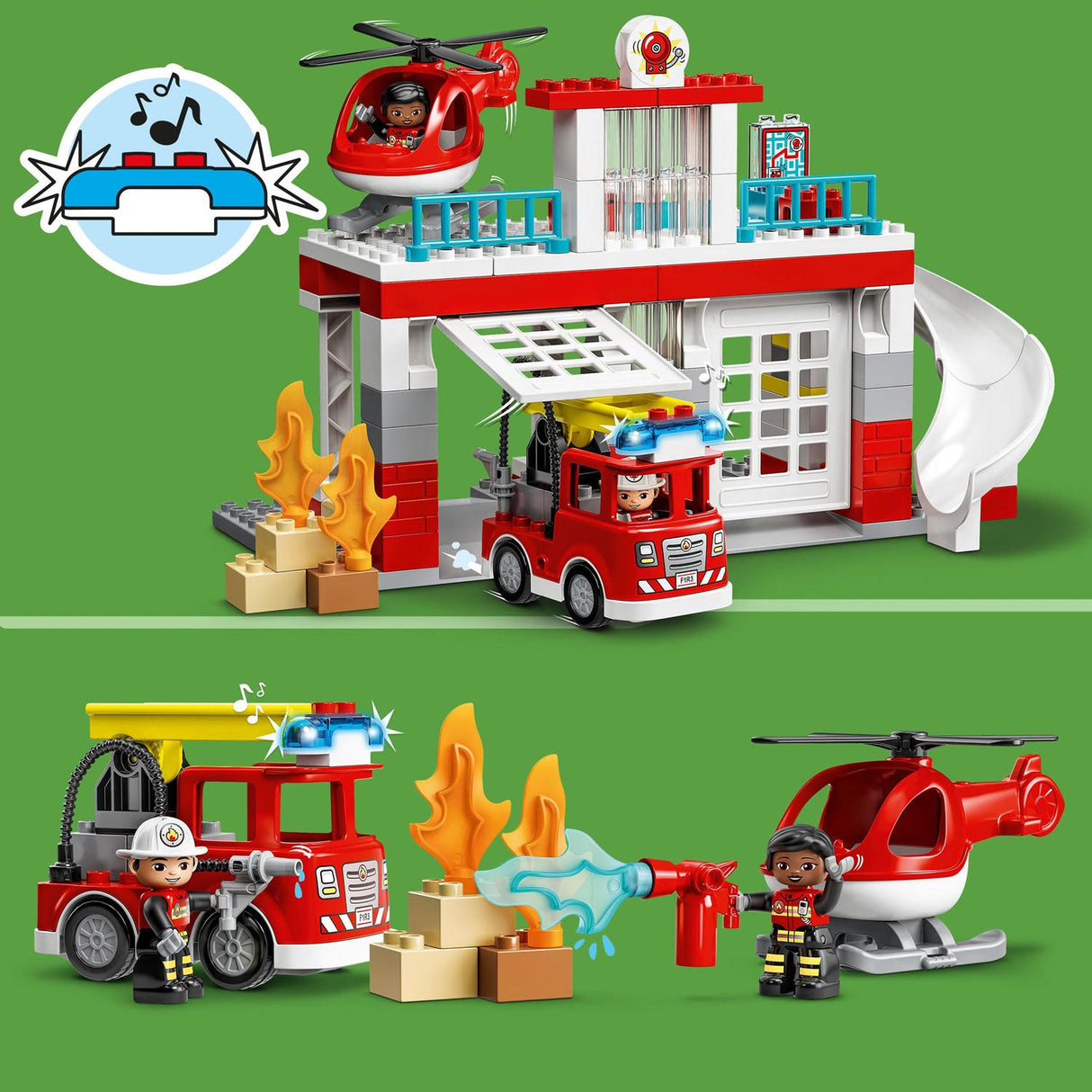 Helicóptero do Corpo de Bombeiros LEGO LEGO LEGO DUPLO 10970