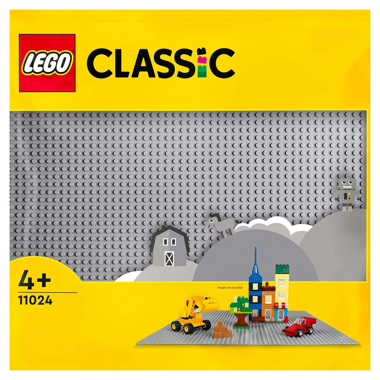 Lego classic 11024 gray building plate