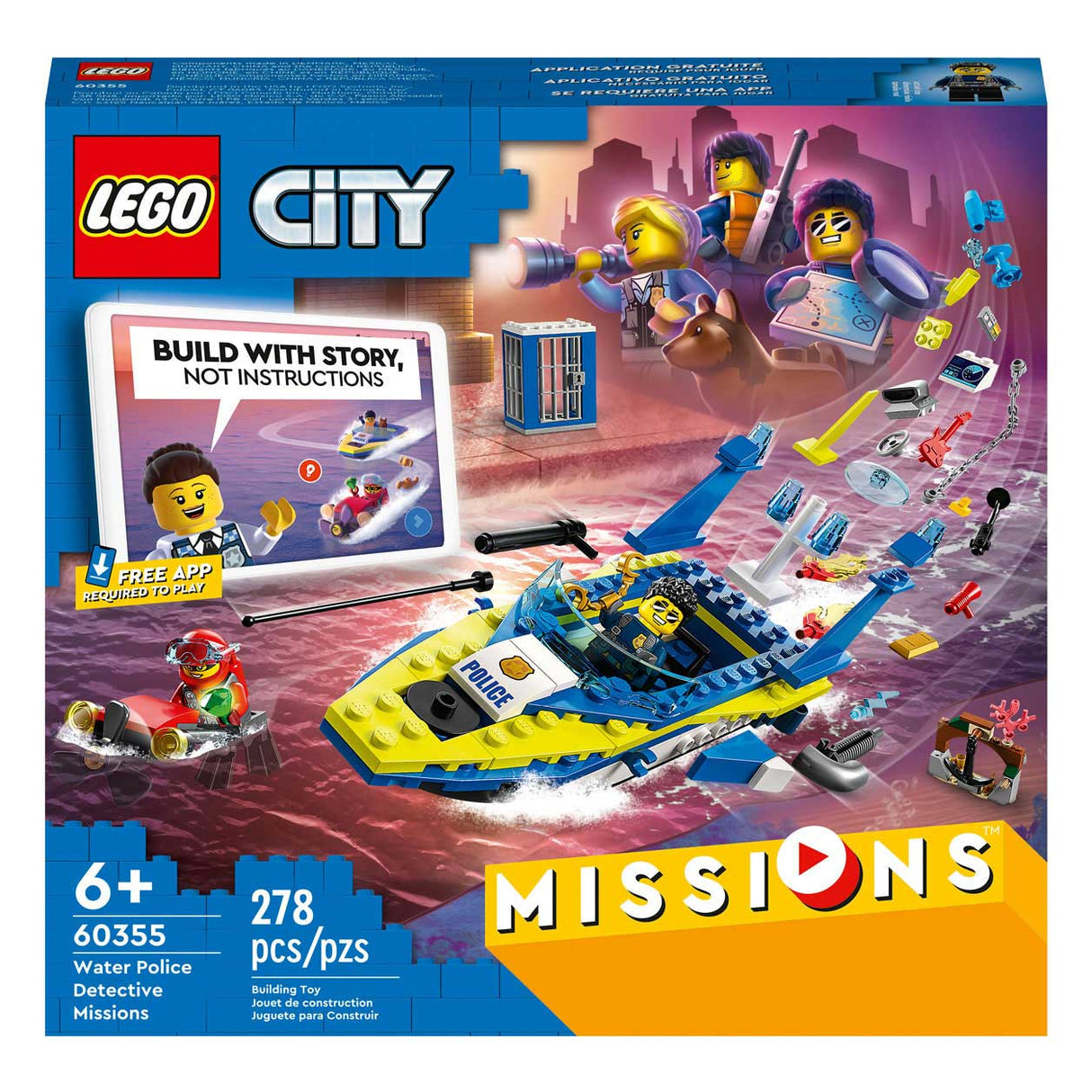 Lego Lego City 60355 Waasser Police Detektiv Missiounen