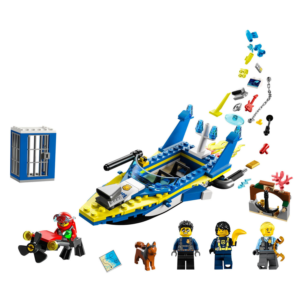 Lego Lego City 60355 Waasser Police Detektiv Missiounen