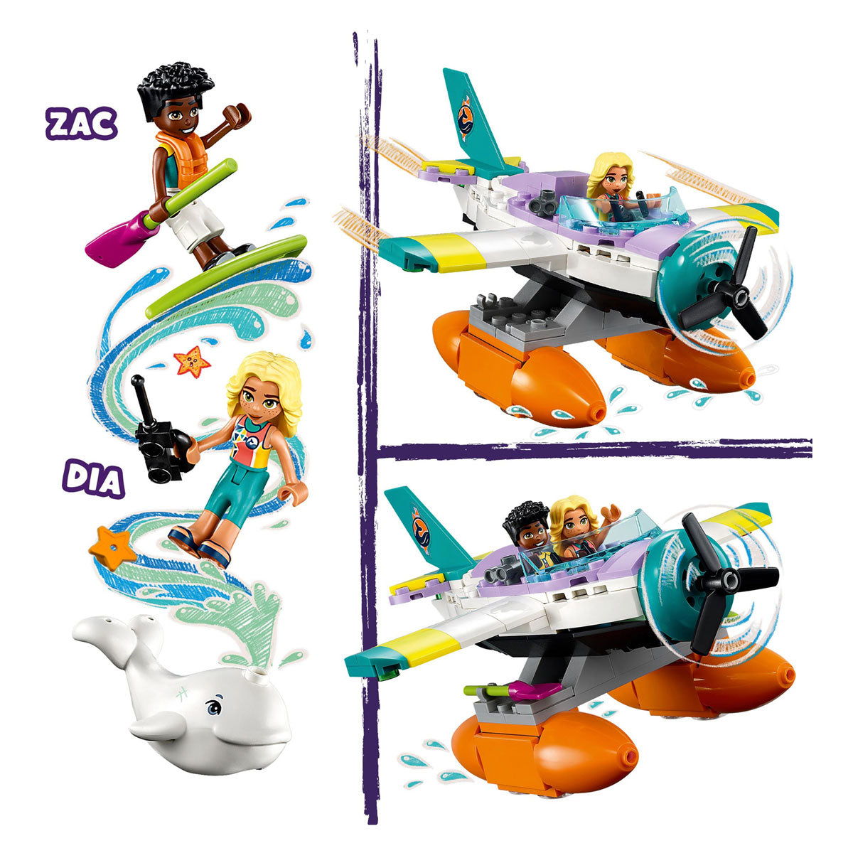 Lego Lego Friends 41752 Aereo di salvataggio in mare