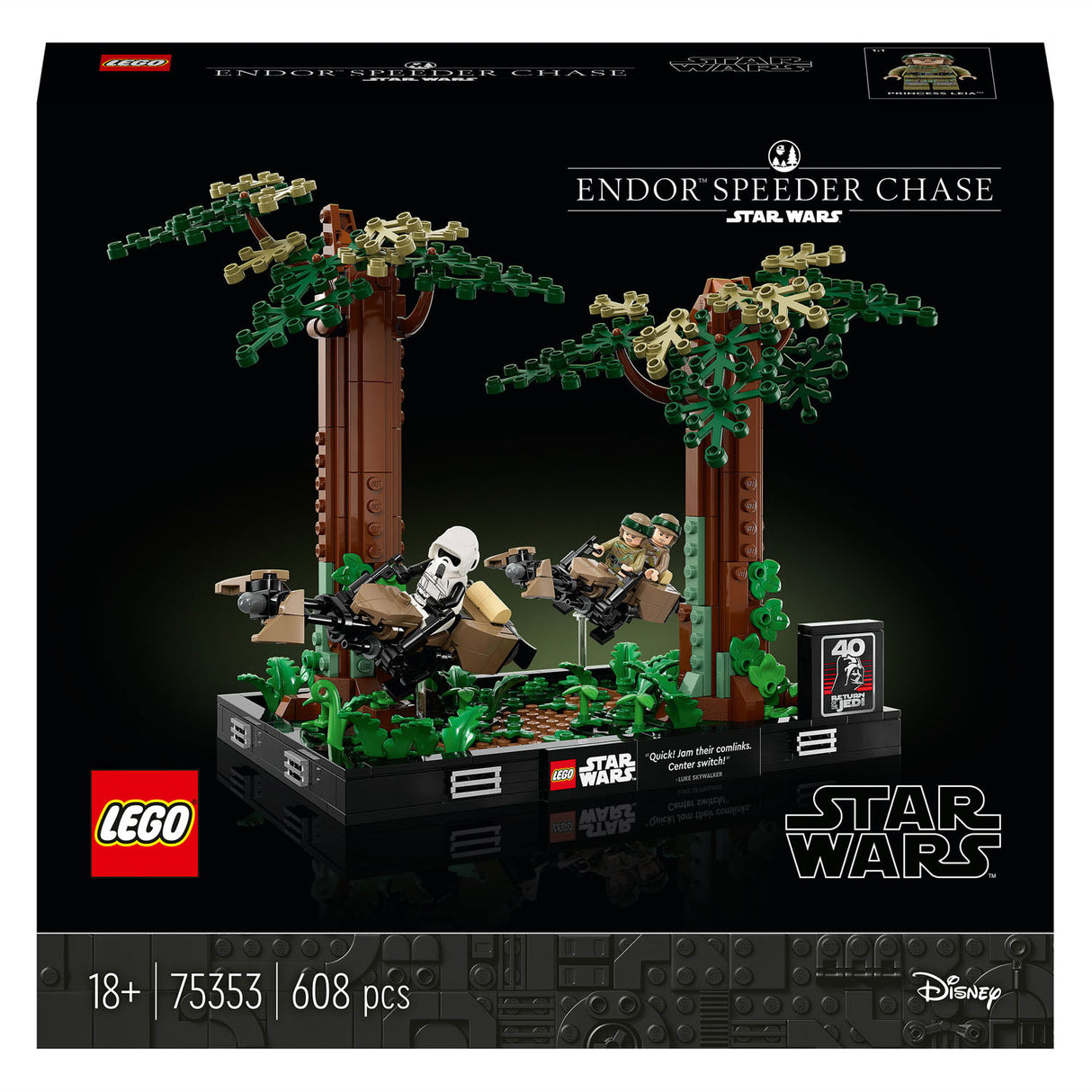 LEGO Lego Star Wars 75353 Endor Speeder Pursuit Diorama