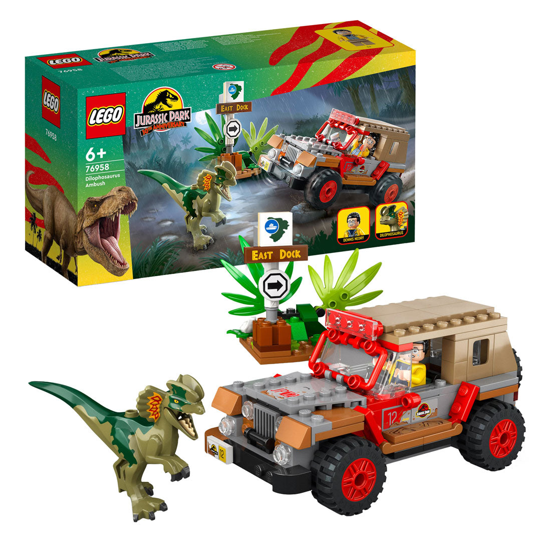 Lego LEGO Jurský park 76958 Dilophosaurus Ambush