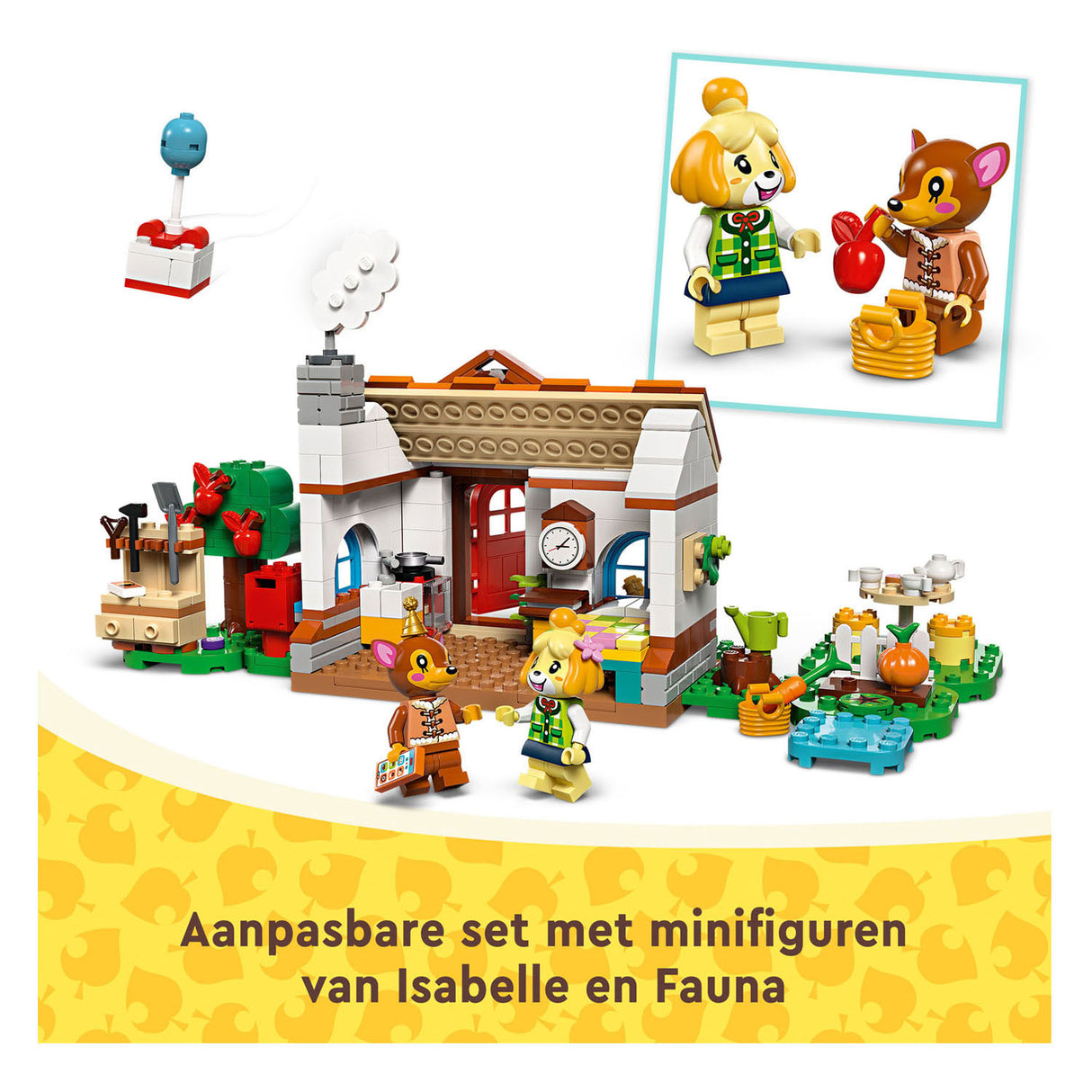 Lego Animal Crossing 77049 Isabelle sui visitatori