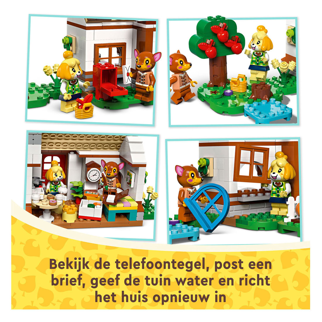 Lego Animal Crossing 77049 Isabelle sui visitatori