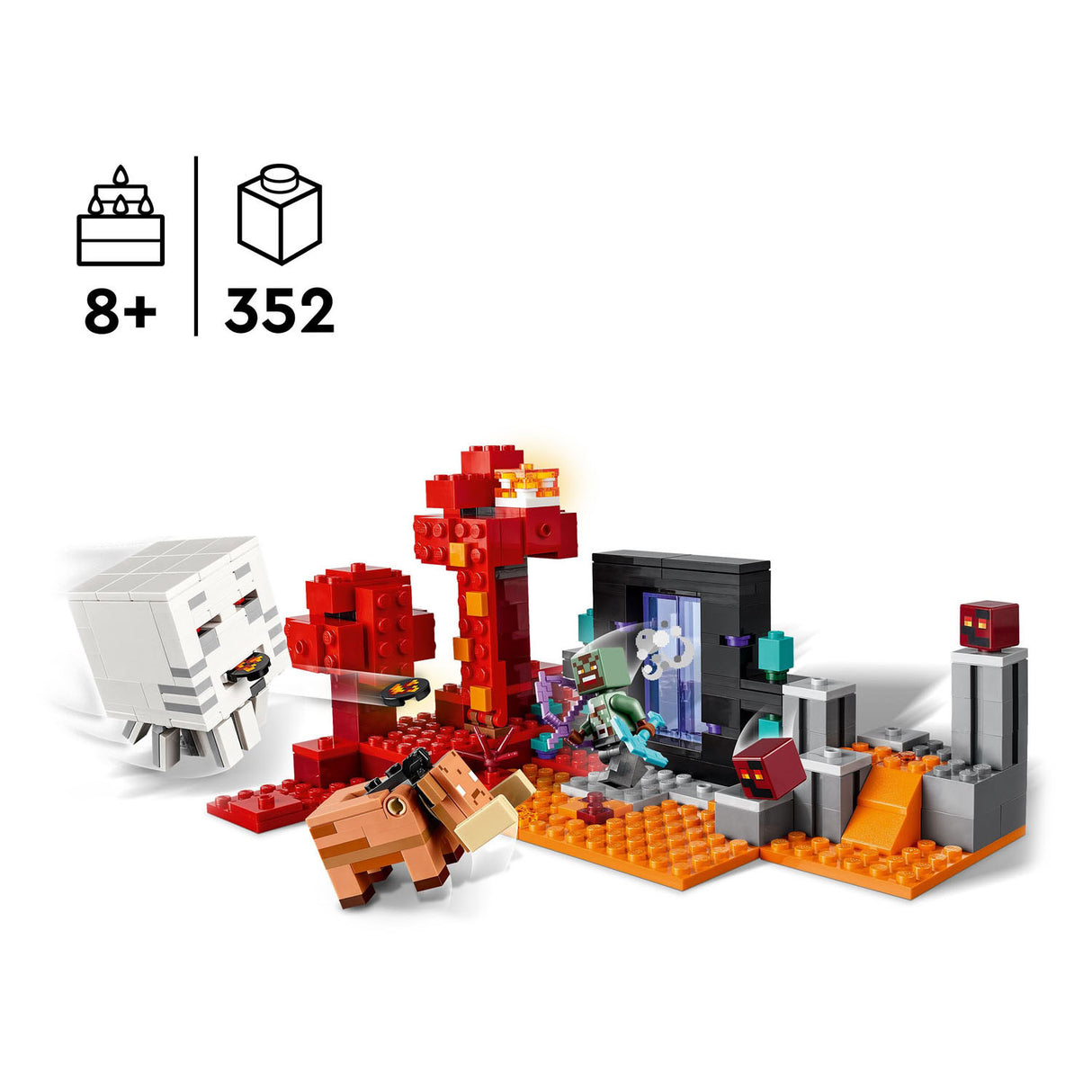 Lego Lego Minecraft 21255 Ambush al portale Nether