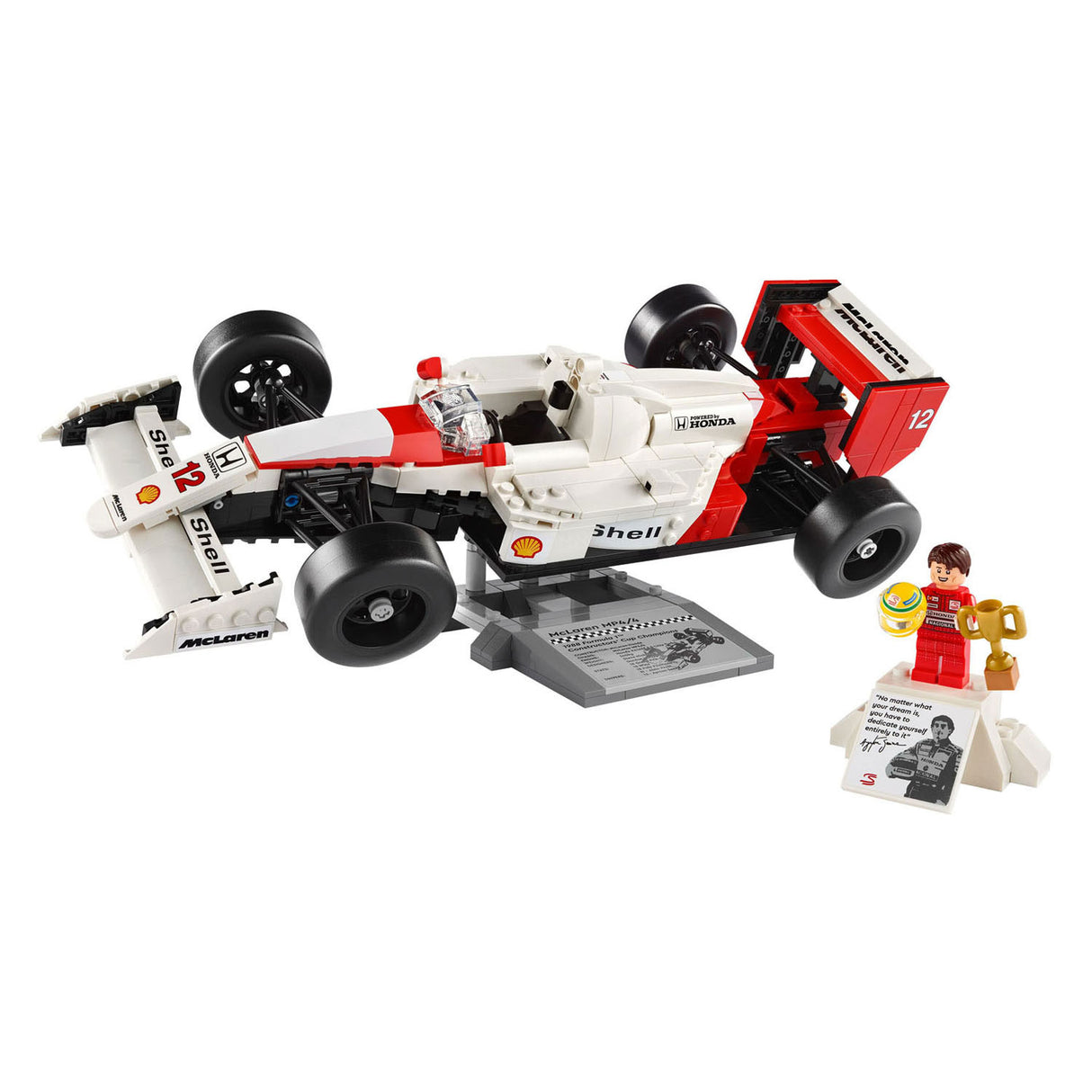 LEGO Icons 10330 McLaren MP4 4 y Ayrton Senna