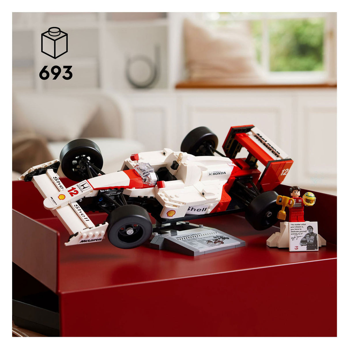 LEGO Icons 10330 McLaren MP4 4 y Ayrton Senna
