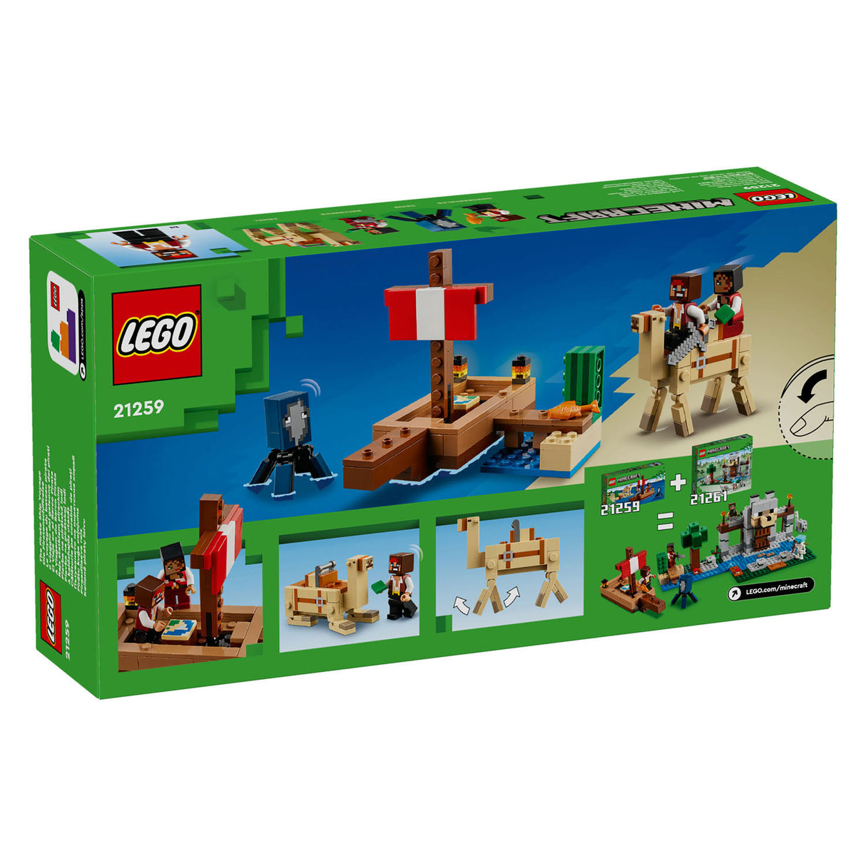 LEGO Minecraft 21259 El viaje de la nave pirata