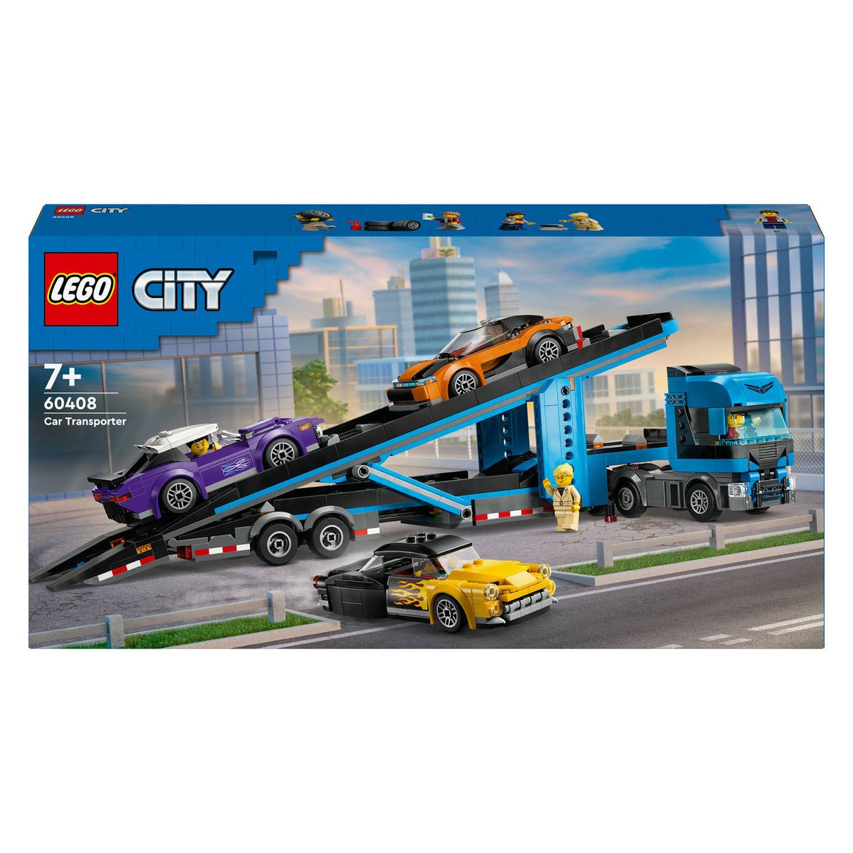 LEGO CITY 60408 Vehículo de transporte con autos deportivos