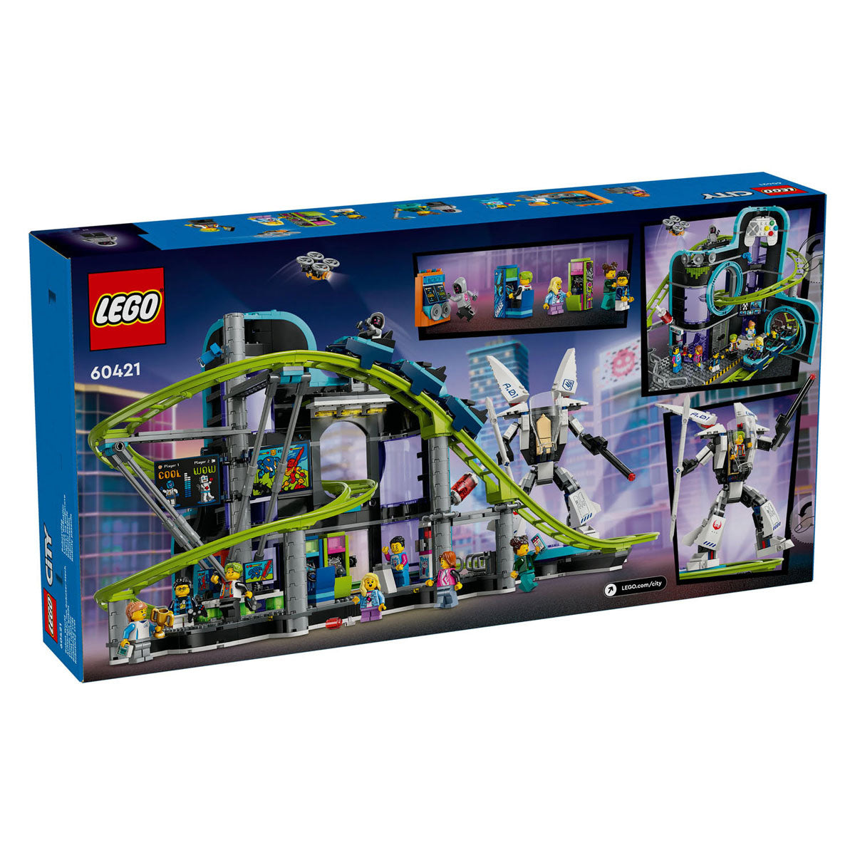 LEGO CITY 60421 Achtbaan en Robotwereld