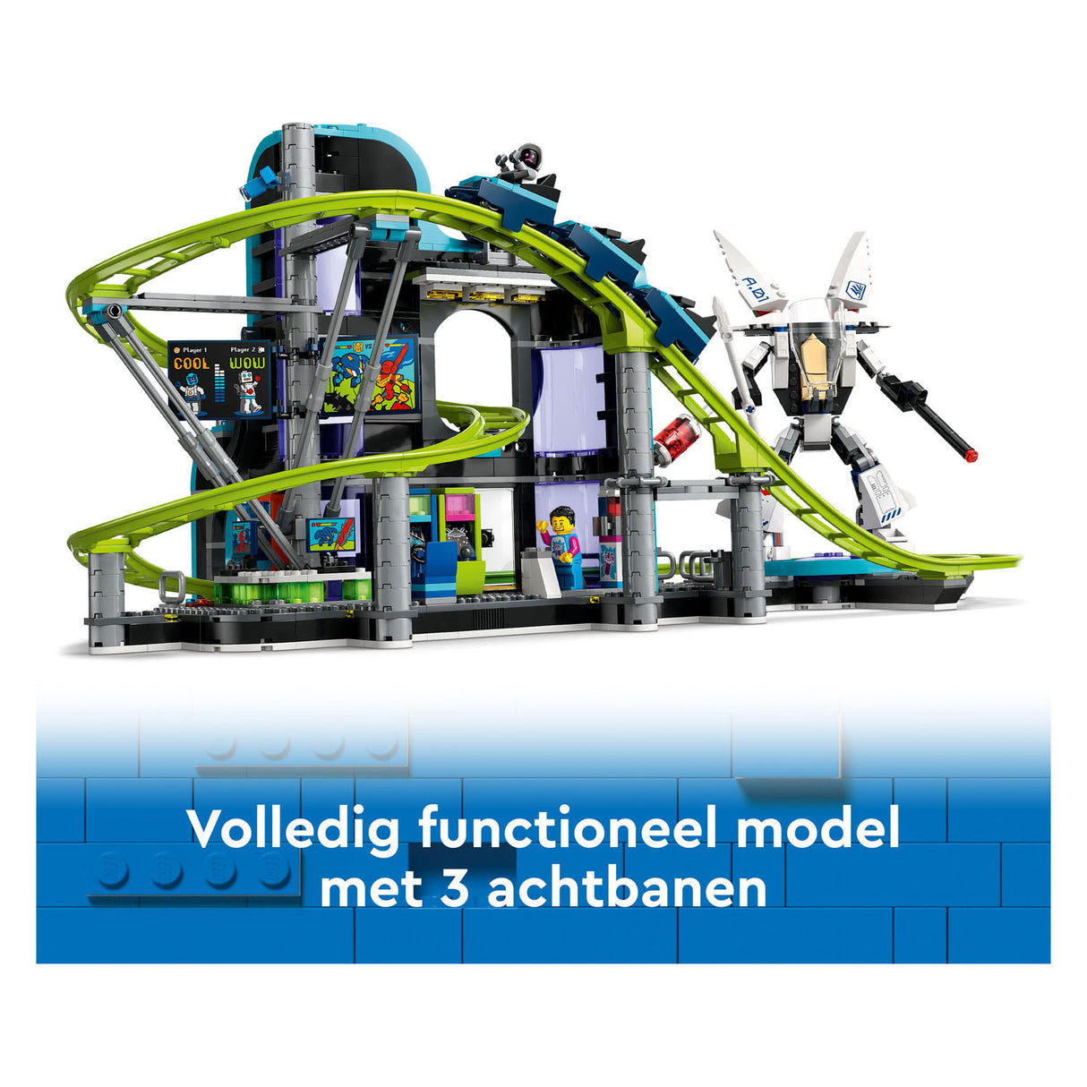 LEGO CITY 60421 Achtbaan en Robotwereld