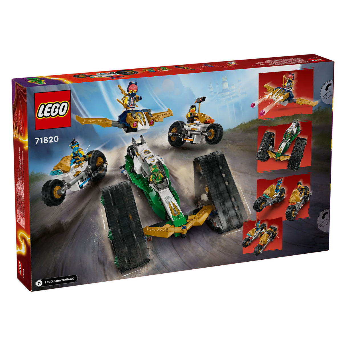 LEGO NINJAGO 71820 NINJATEAM COMBI VEICOLO