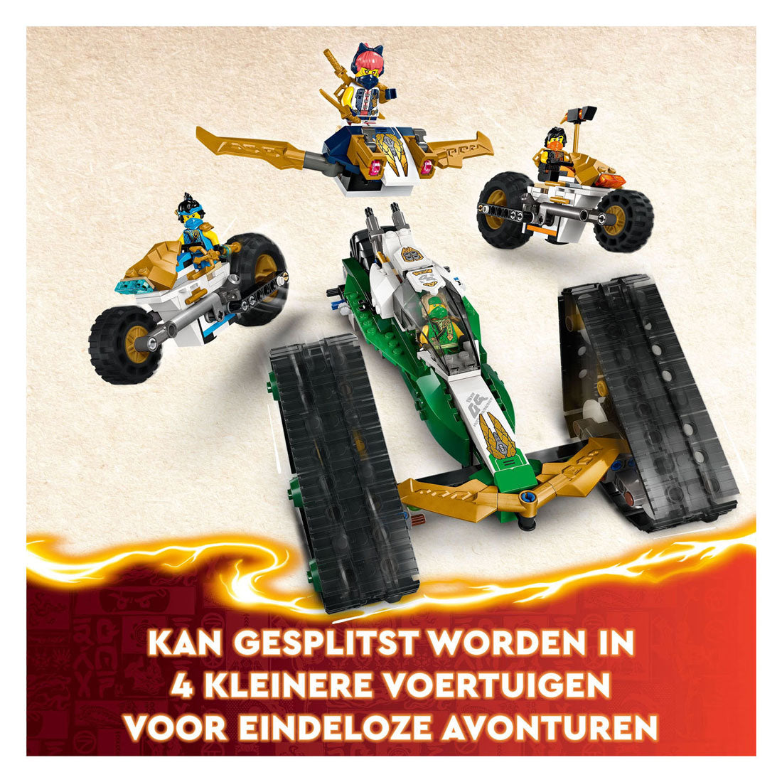 LEGO NINJAGO 71820 NINJATEAM COMBI VEICOLO