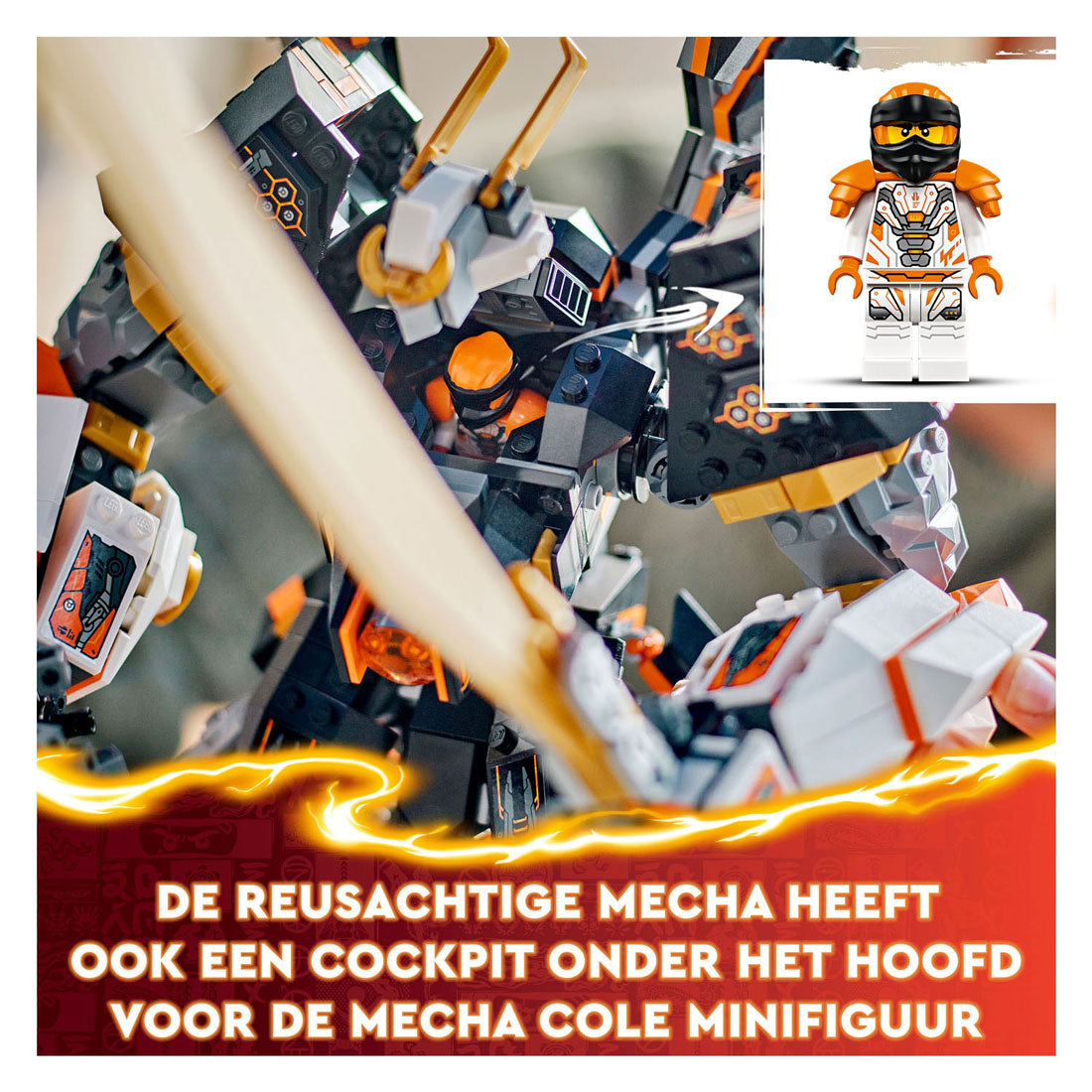 Lego Ninjago 71821 Giant Dragon Mecha di Cole