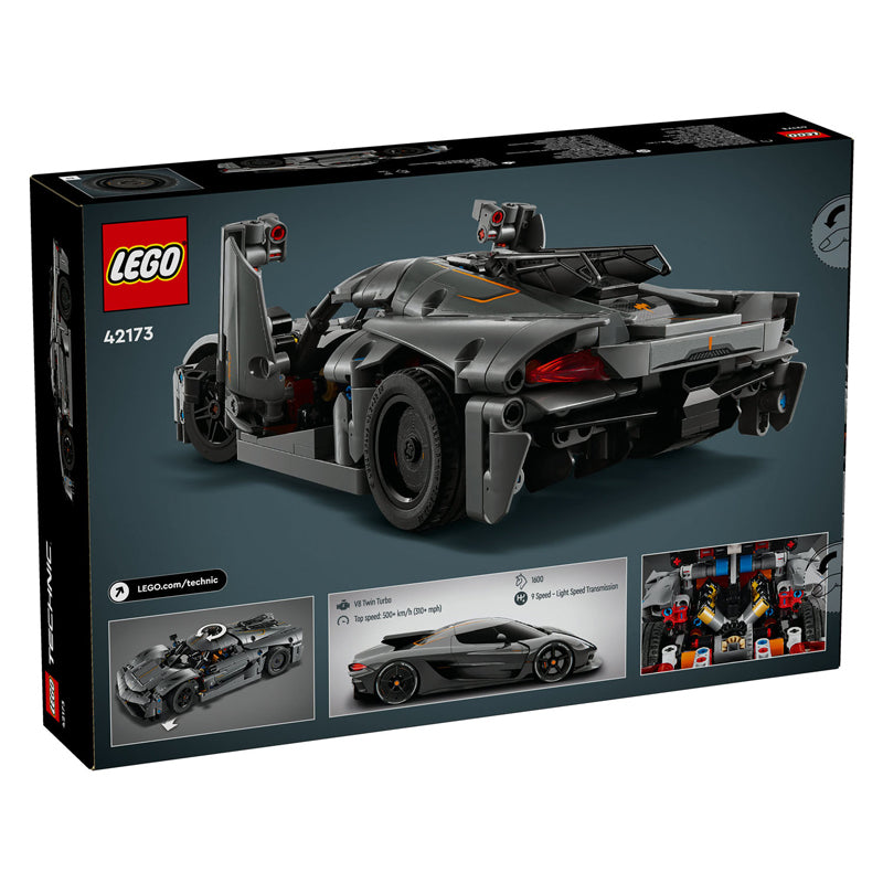 Lego Technic 42173 Koenigsegg Jesko Absolut Hypercar grigia
