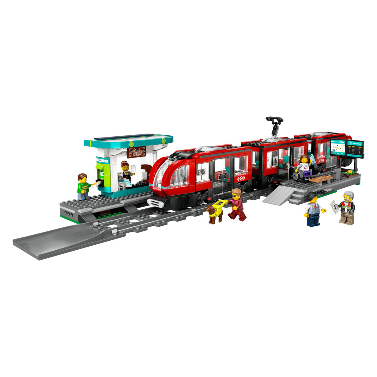 Lego City 60423 Straßenbahn und Bahnhof