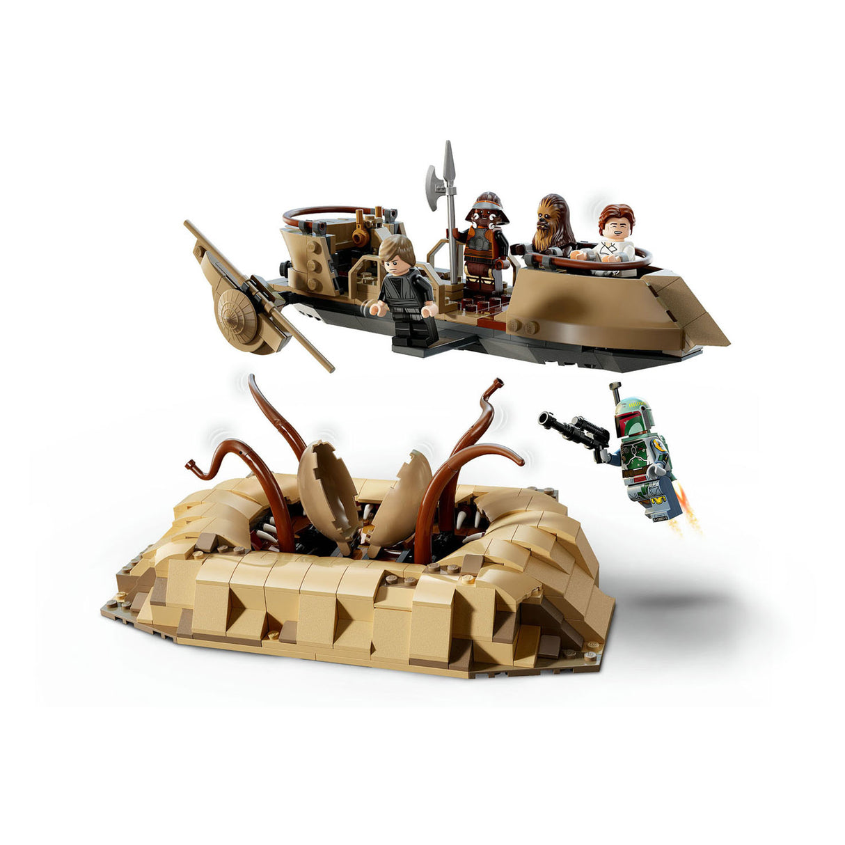 Lego Star Wars 75396 skiff del deserto e pozzo del sarlacc