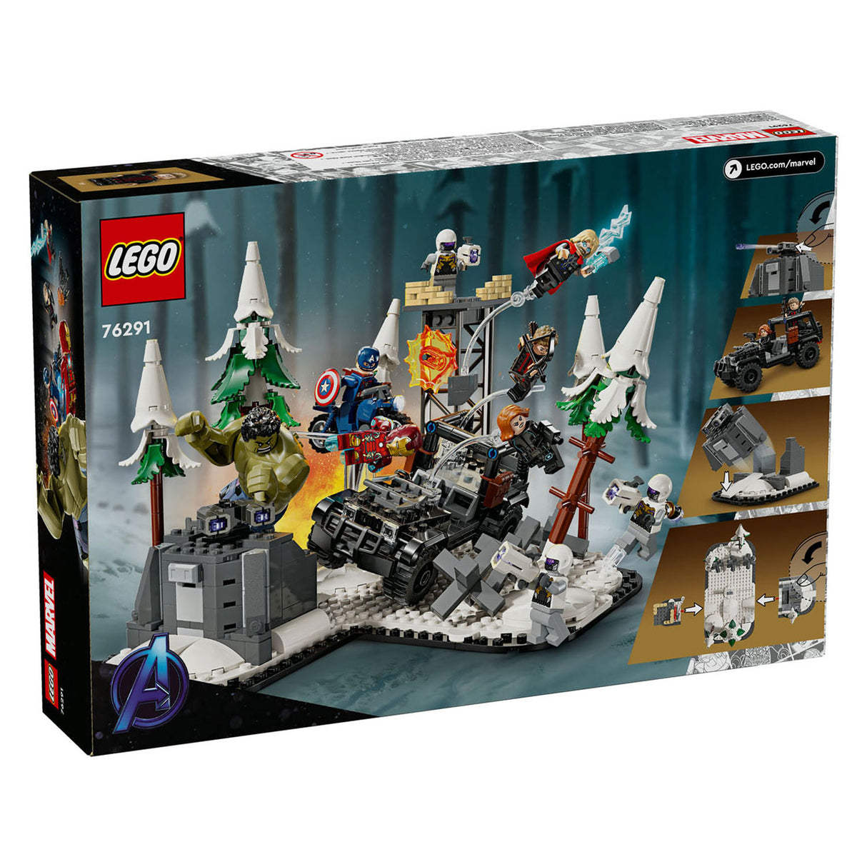 Lego super eroi 76291 i vendicatori si riuniscono: l'era di ultron