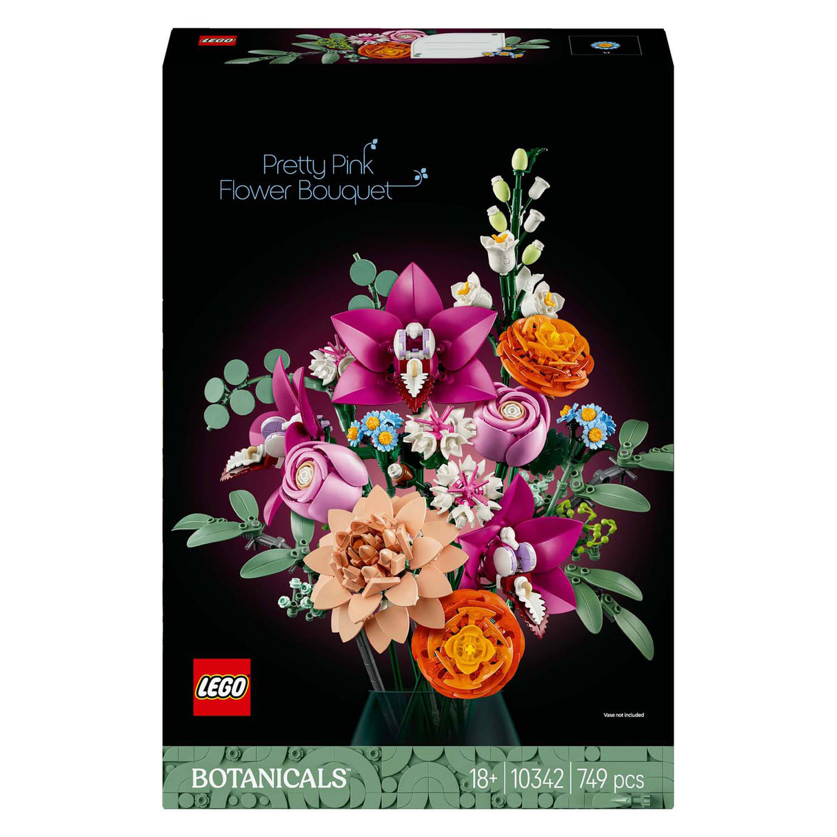 Lego botanicals 10342 buquê rosa